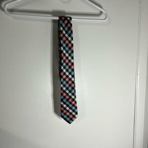Express Men’s Tie - White/Seafoam/Coral